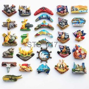 Koelkastmagneten Handgeschilderde Magnetische Koelkastmagneten Australië Toerisme Koala Sydney Home Decoratieve Hars Magnetische Koelkast Sticker Magneet x0731