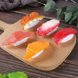 Imanes de nevera Kawaii Sushi artificial Imán congelado 3D Moda Comida Etiqueta magnética para decoración del hogar Accesorios de fotografía Accesorios lindos y estimulantes Y240322