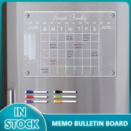 Koelkastmagneten Planner Dagelijks Wekelijks Helder Acryl Magnetisch Kalenderbord Weekplan Dagelijks Plan Kladblok Magnetische koelkaststicker 231007