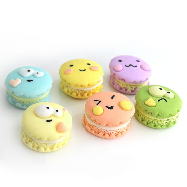 Aimants pour réfrigérateur Ensemble de six biscuits pour réfrigérateur aimant Macaron alimentaire modèle cuisine décoration autocollant magnétique pâte créative stéréo art cadeau 230721