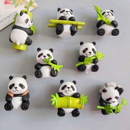 Koelkast magneten cartoon 3D driedimensionale simulatie panda koelkast sticker home creatieve magnetische decoratie toerist souvenirs q240511