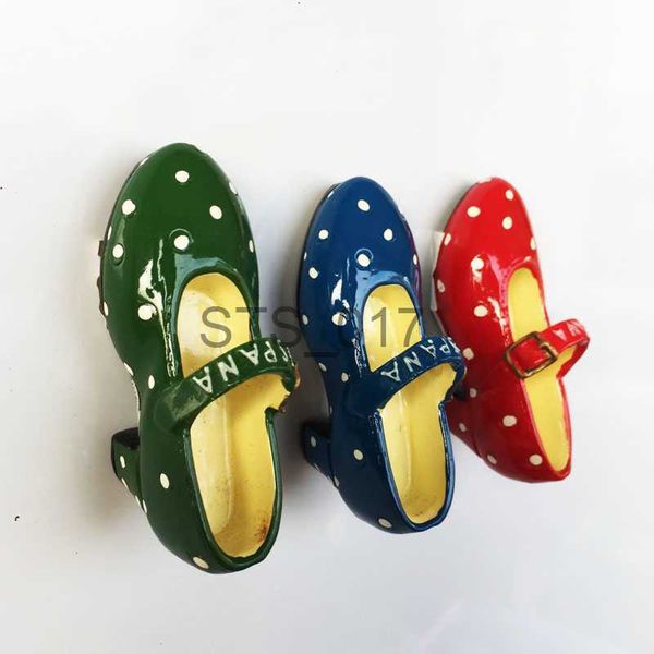 Imanes de nevera España turismo flamenco zapatos de baile imán de nevera pintura a mano pegatinas de nevera manualidades decoración del hogar regalos para niños x0731