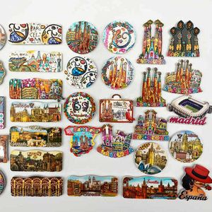 Koelkastmagneten Spaanse koelkastmagneten Toledo Garnet Madrid Sevila Barcelona Girona Espana Souvenir Toerisme UV Koelkast Stickers P230508