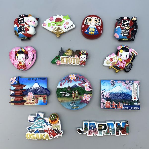 Aimants pour réfrigérateur Offre spéciale Asie Japon 3D Souvenir touristique Décoration Articles Artisanat Réfrigérateur magnétique Collection Cadeau 230802