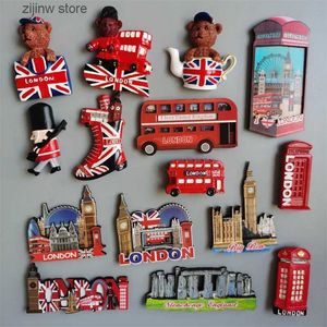 Koelkastmagneten UK koelkastmagneet London Bus Big Ben Windsor Oxford Bear UK magnetische koelkaststicker collectiecadeau Y240322