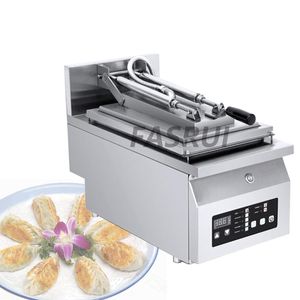 Machine à boulettes frites Poêle à frire électrique à double tête Machine à frire entièrement automatique pour petits pains à steak