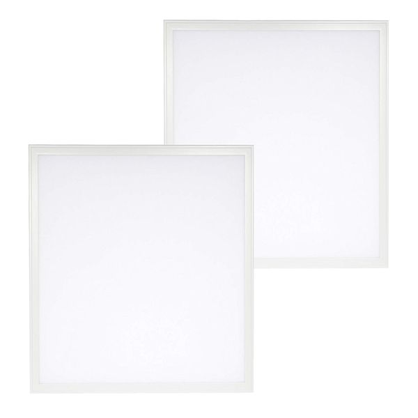 Luz de oficina Friendly Eyes Panel de luz LED de 2 pies Panel con iluminación de borde LED Troffer de 2x2 pies, 36 W, blanco frío 6000 K