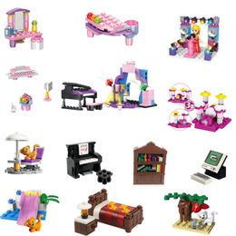 Friends For Locking City Girls Stage Building Blocks Toy Accessories House Citys Lockings Friends Club Figures Toys For Children yxljzD