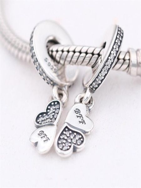 Pendentifs à breloques amis pour toujours, adaptés au bracelet de style bricolage, 791949CZ H82602823