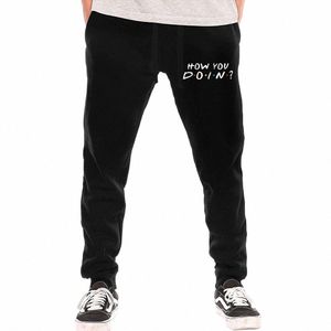 amis pantalons de survêtement Joey comment vous faites citation drôle pantalon polaire unisexe hip hop streetwear pantalon de jogging r68F #