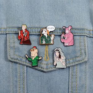 Friends Collection de télévision Épingles en émail Épingles de badge Pins 90S Classic sitcom broches Backpack Badge bijoux Bijoux pour les fans Amis