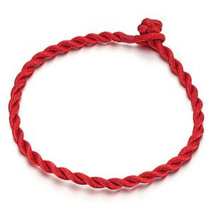 Bracelet d'amitié à ficelle rouge, Simple, minuscule, pour femmes, hommes, bébés et enfants, bonne chance, 307C