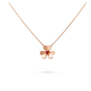 Frivole hanger klavertje 3 Specificaties Meerdere stijlen Rose Gold Sier Crystal Diamond Necklace Mini