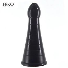 FRKO tête ronde lisse PVC Plug Anal hommes jouets sexuels pour femme inséré vagin point G Protaste Massage Long 192mm jeu adulte 18 240105