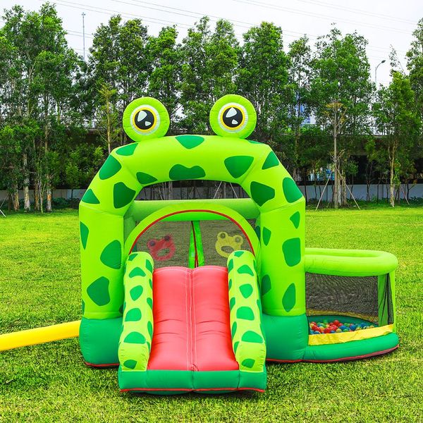 Castillo inflable con gorila de rana, casa de juegos de verano con soplador de aire para niños, juego al aire libre, diversión en el jardín, patio trasero, juguetes para fiestas en interiores, regalos, juguetes deportivos