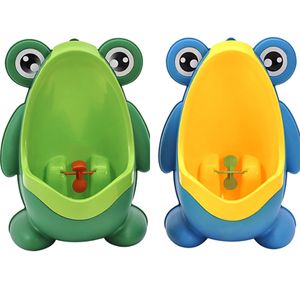 Frog Boys Kids Bebés Aseo para bañadores Tinas de baño Niños Soporte Vertical Urinal Boys Penico Pee Niño Niño Montado en la pared HH-T65