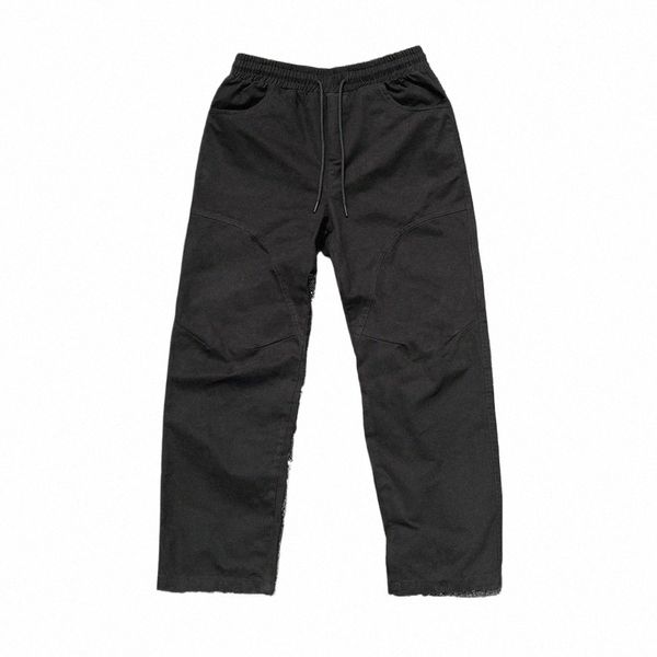 Rana Drift Fi Brand de mejor calidad Color sólido Color vintage Pantalones informales Pantalones de carga Pantalones de carga para hombres T68O#