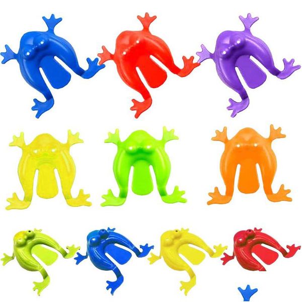 Grenouille Jum Leap Frogs jouet 2 pouces jouets en plastique couleurs assorties jeu pour garçons et filles cadeaux de fête anniversaire école Halloween livraison directe