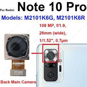 Avant arrière grand appareil photo pour xiaomi redmi note 10 note 10s note 10 pro front samll face caméra arrière flexion de câble de téléphone