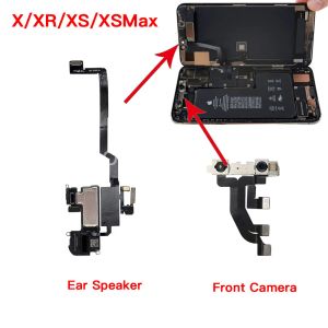 Flex de caméra frontale pour iPhone X XR XS 11 Pro Max Ear du haut-parleur Câble flex