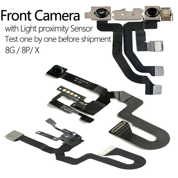Câbles flexibles de caméra avant pour iphone 8g 8plus X avec câble de capteur de proximité lumineux face