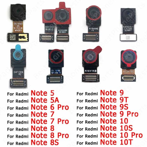 Caméra frontale pour Xiaomi Redmi Note 7 8 8T 9 9S 9T 10 11 Pro 10s 5 5A 6 Module de caméra selfies petites pièces de rechange frontales