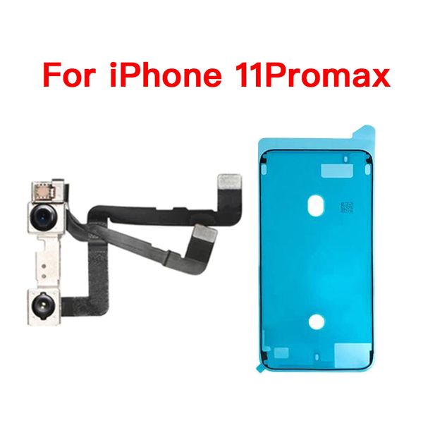 Module de caméra frontale avec câble flexible de connecteur pour iPhone X XR XS 11 Pro Max sans facture et remplacement d'autocollant imperméable