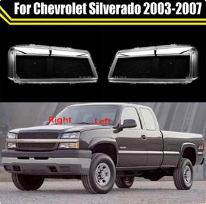 Voorste Auto Koplamp Auto Licht Case Voor Chevrolet Silverado 2003-2007 Transparante Lampenkap Lamp Shell Koplamp Lens Glas cover