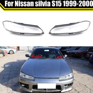 Boîtier d'éclairage automatique pour phare avant de voiture, abat-jour Transparent, coque de phare, couvercle en verre pour Nissan Silvia S15 1999 – 2000