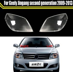 Voorste auto koplamp glazen lens cover schaduw shell transparante lichtbehuizing lamp voor Geely Jingang tweede generatie 2009-2013