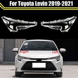 Vorne Auto Scheinwerfer Scheinwerfer Transparent Lampenschirme Lampe Shell Scheinwerfer Abdeckung Glas Objektiv Kappen für Toyota Levin 2019 2020 2021
