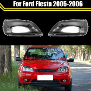 Voorste Auto Beschermende Koplamp Glas Lens Cover Schaduw Shell Auto Transparante Licht Behuizing Lamp Case Voor Ford Fiesta 2005-2006