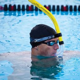 Front -end siliconen opblaasbare ademhalingszwembuis gebruikt voor training duiken onder water