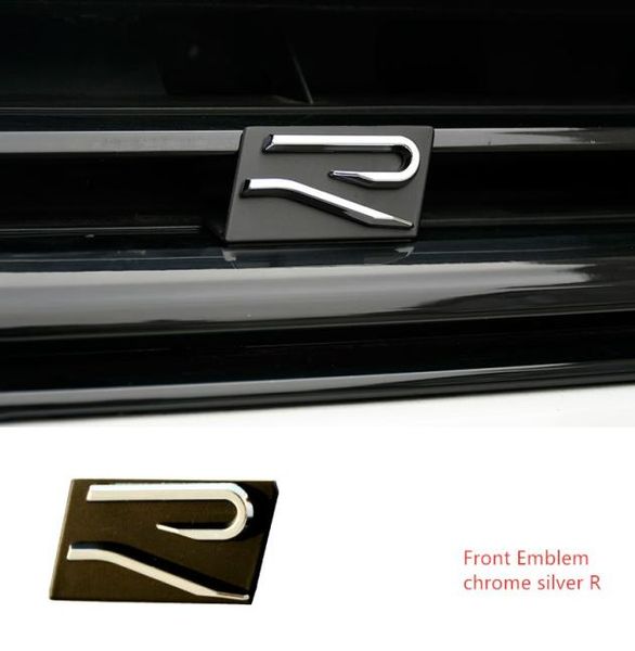 Boîte arrière avant Boot arrière R logo Badge Sticker Sticker Plate à nole pour 2020 VW GOLF 8 SCIROCCO PASSAT R36 Touareg R503349504