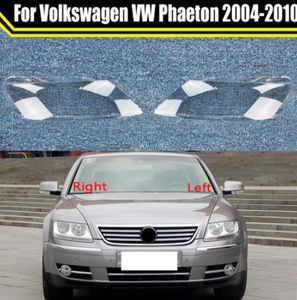 Faro delantero, faro delantero, pantalla de luz, cubierta de lámpara, carcasa de lente de cristal para coche para Volkswagen VW Phaeton 2004-2010, cubierta de faro