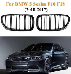 GRIRES GLOSS GLOSS BLOSS BLACK POUR BMW F18 F10 F11 5 Série 2010 2011 2013 20142015 Remplacement Racing Grilles2029002