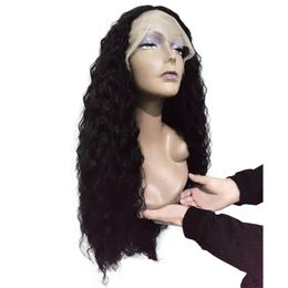 Pelucas de encaje frontal Peluca africana Pelucas sintéticas de pelo medio largo y rizado Suministro del fabricante