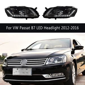 Pièces d'auto de lampe avant pour VW Passat B7 Magotan phare LED 12-16 feux de jour Streamer clignotant indicateur accessoires de voiture