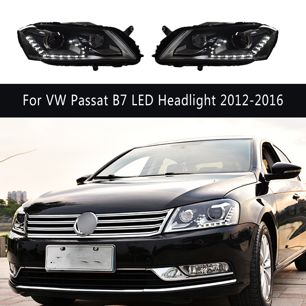 VW Passat B7 Magotan LED far 12-16 Gündüz Çalışan Işık Salel Sinyal Göstergesi Gösterge Araç Aksesuarları için Ön Lamba Otomatik Parçaları