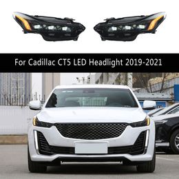 Voorlamp Auto Styling DRL Dagrijverlichting Voor Cadillac CT5 LED Koplamp Montage 19-21 Grootlicht Richtingaanwijzer auto Accessoires