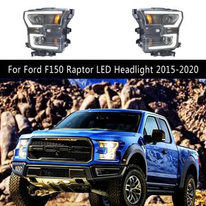 Voorlamp Voor Ford F150 Raptor Led Koplamp 15-20 Dagrijverlichting Richtingaanwijzer Grootlicht Angel Eye projector Koplampen