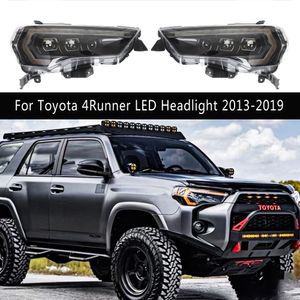 Voorlamp Streamer Richtingaanwijzer Dagrijverlichting Voor Toyota 4Runner LED Koplamp Montage 13-19 Grootlicht angel Eye Projector Lens