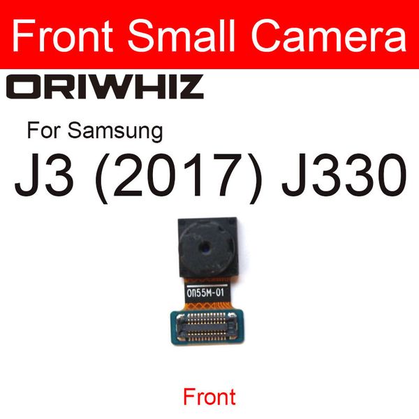 Caméra principale arrière arrière arrière pour Samsung Galaxy J3 J7 J7 2017 J330 J530 J730 Caméra avant avec pièces de rechange de câbles flexibles
