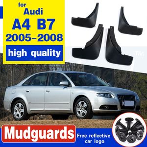 FRONT&REAR MUDFLAPS MUD FLAP FIT FOR AUDI A4 B7 2005 2006 2007 2008 MUD FLAPS SPLASH GUARDS MUDGUARDS FENDER ACCESSORIES