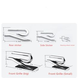 Voor Achter Achterklep R Embleem Stuurwiel Logo Zijdeur Spatbord Naambord Stickers Voor 2020 Vw Golf 8 Scirocco Passat R362252