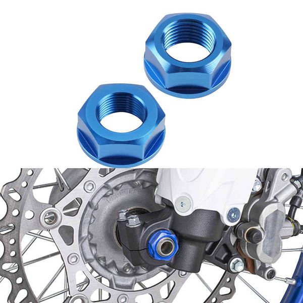 Vis d'écrou d'essieu de roue avant et arrière M16 M20 en aluminium pour YAMAHA YZ WR 125 250 250F 450F 125X 250X, accessoires de moto