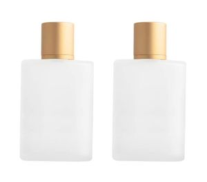Matglazen parfumfles met aluminium deksel Lege spuitflessen Hervulbare verstuiver Cosmetische container voor op reis