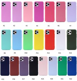 Étuis de téléphone en silicone TPU souple mat givré pour iPhone 14 13 12 mini 11 Pro Max XR XS 6 7 8 PLUS Anti-empreinte digitale 15 mm d'épaisseur9456189