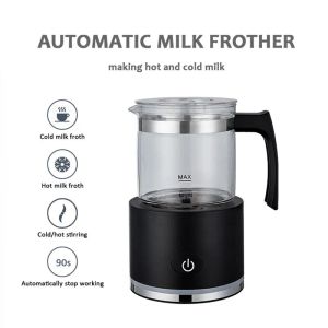 Frères Milk Automatique Frother Electric Milk Steamer Cappuccino Machine Foamer en acier inoxydable Appareils domestiques