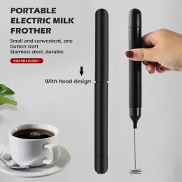 Frothers Zwart Handheld Wireless Electric Milk Frather Coffee Tea Roerrer Baking Ei Fronther Keukenmixer